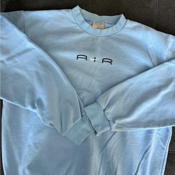 Nike 90’s Vintage Men's Light Blue Crewneck Sweater size M - Picture 7 of 9